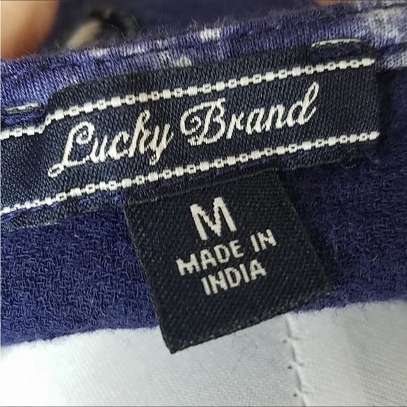 LUCKY BRAND Beaded and Embroidered Tank Top Size Medium - Picture 8 of 9